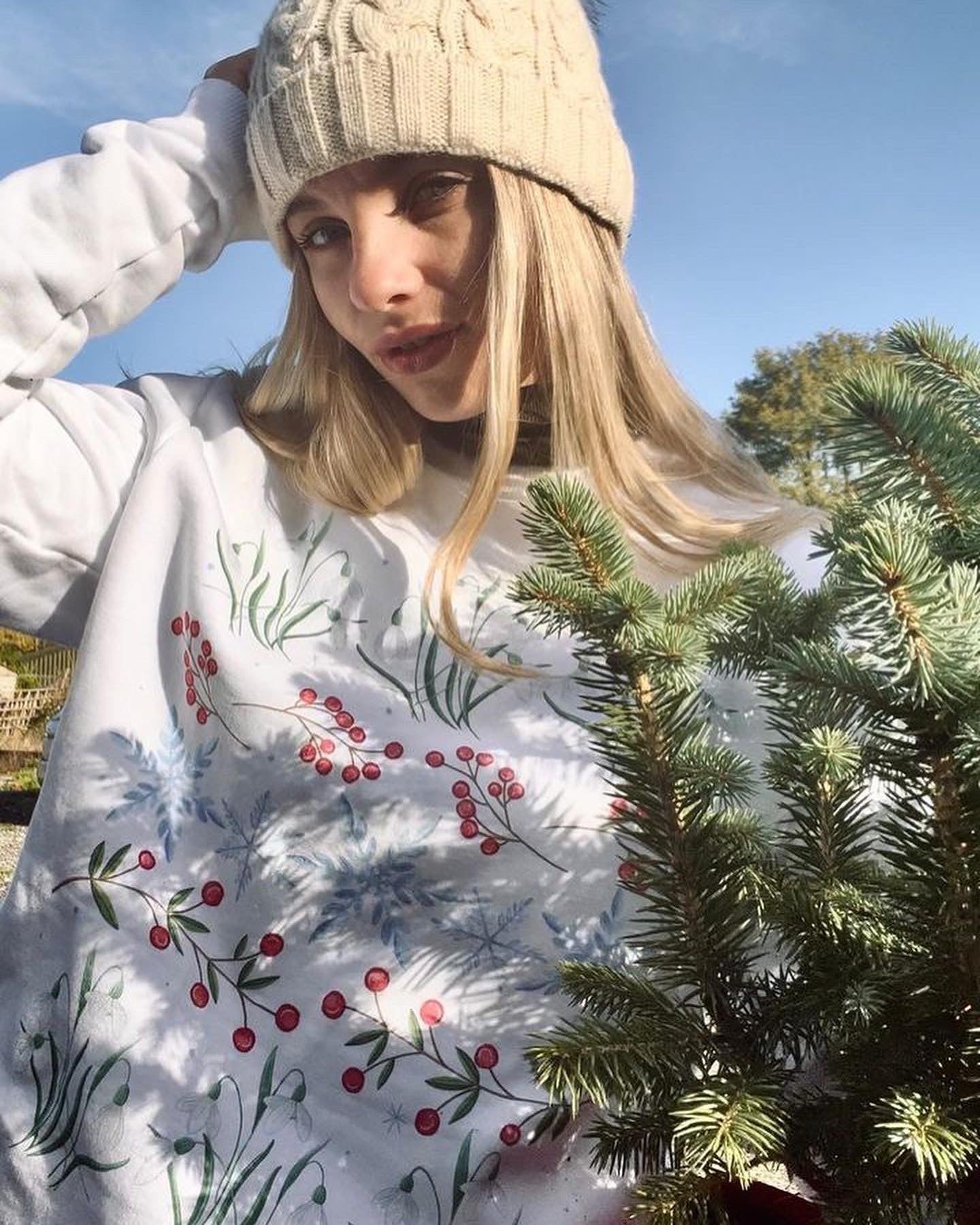 Snowdrops in Winter - Unisex Christmas Jumper