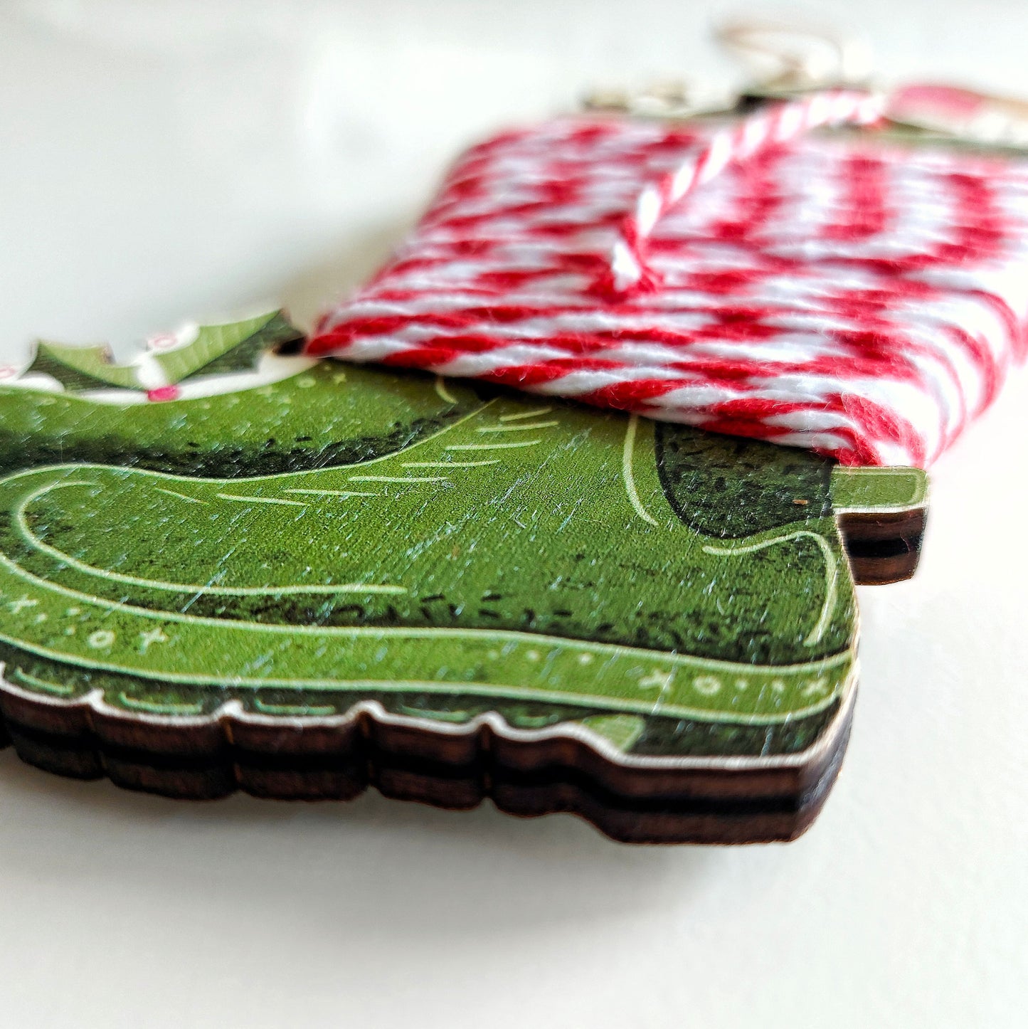 Wellies Christmas Tree Decoration with Twine