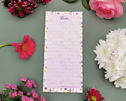 Magnetic Pressed Flower List Pad